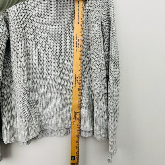 Goodthreads Gray Crochet Turtle Neck Pullover Sweater Women’s Size L - Picture 5 of 7